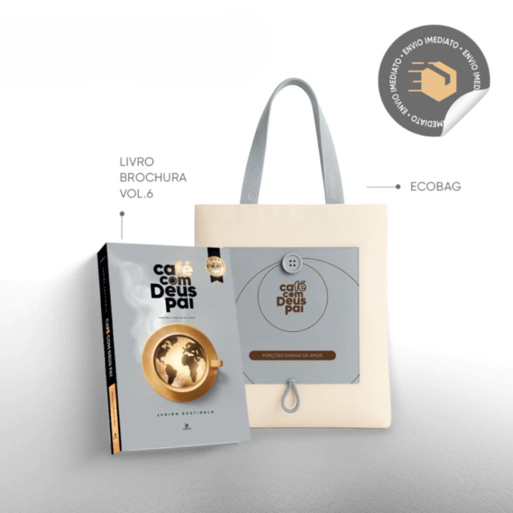 Livro Café com Deus Pai vol.6 (brochura) + Ecobag