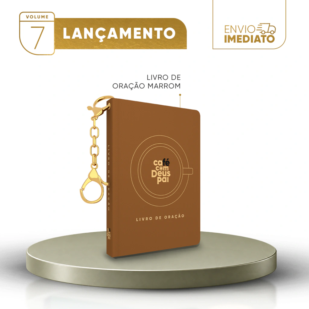 Livro de oração Café com Deus Pai | Marrom
