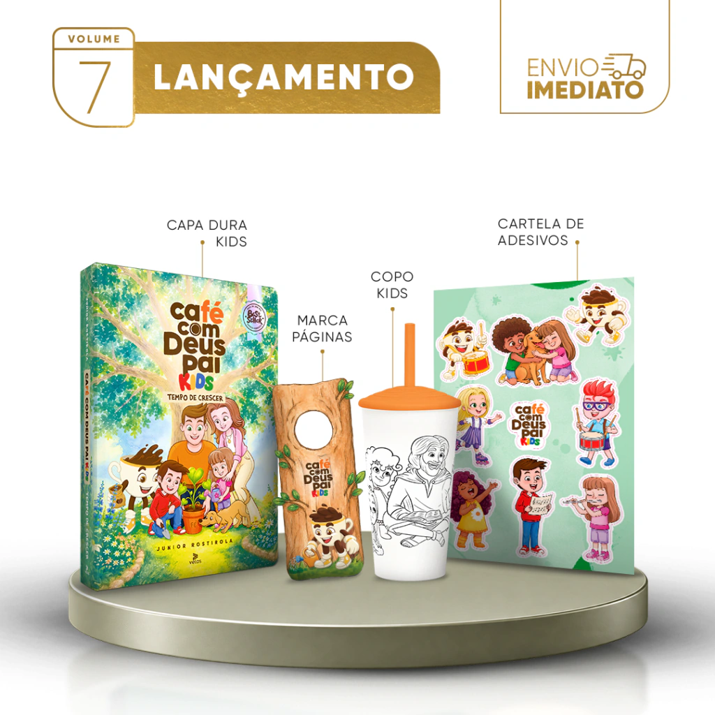 Café com Deus Pai Kids: tempo de crescer | Edição 2027 + copo