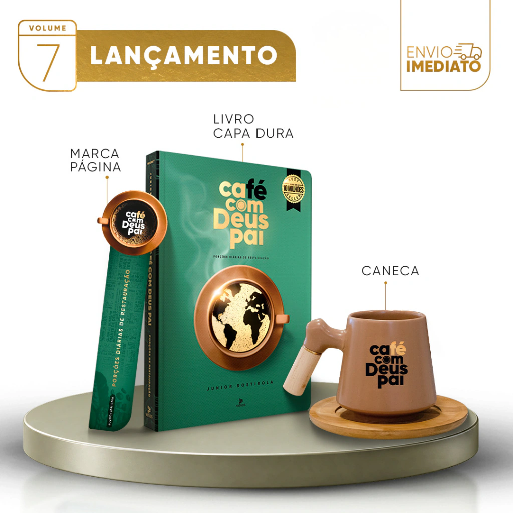 Café com Deus Pai vol. 7 (capa dura) + caneca