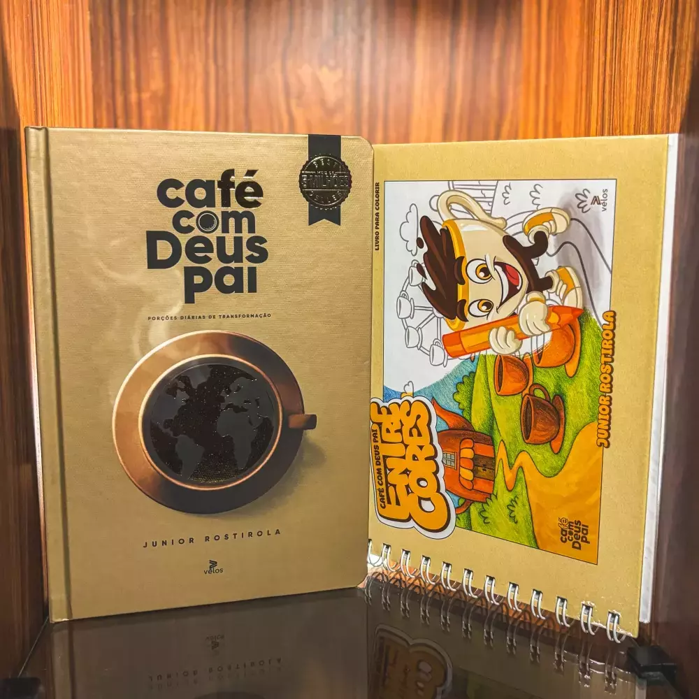 Entre cores (capa dura) + Café com Deus Pai vol.5 (capa dura)