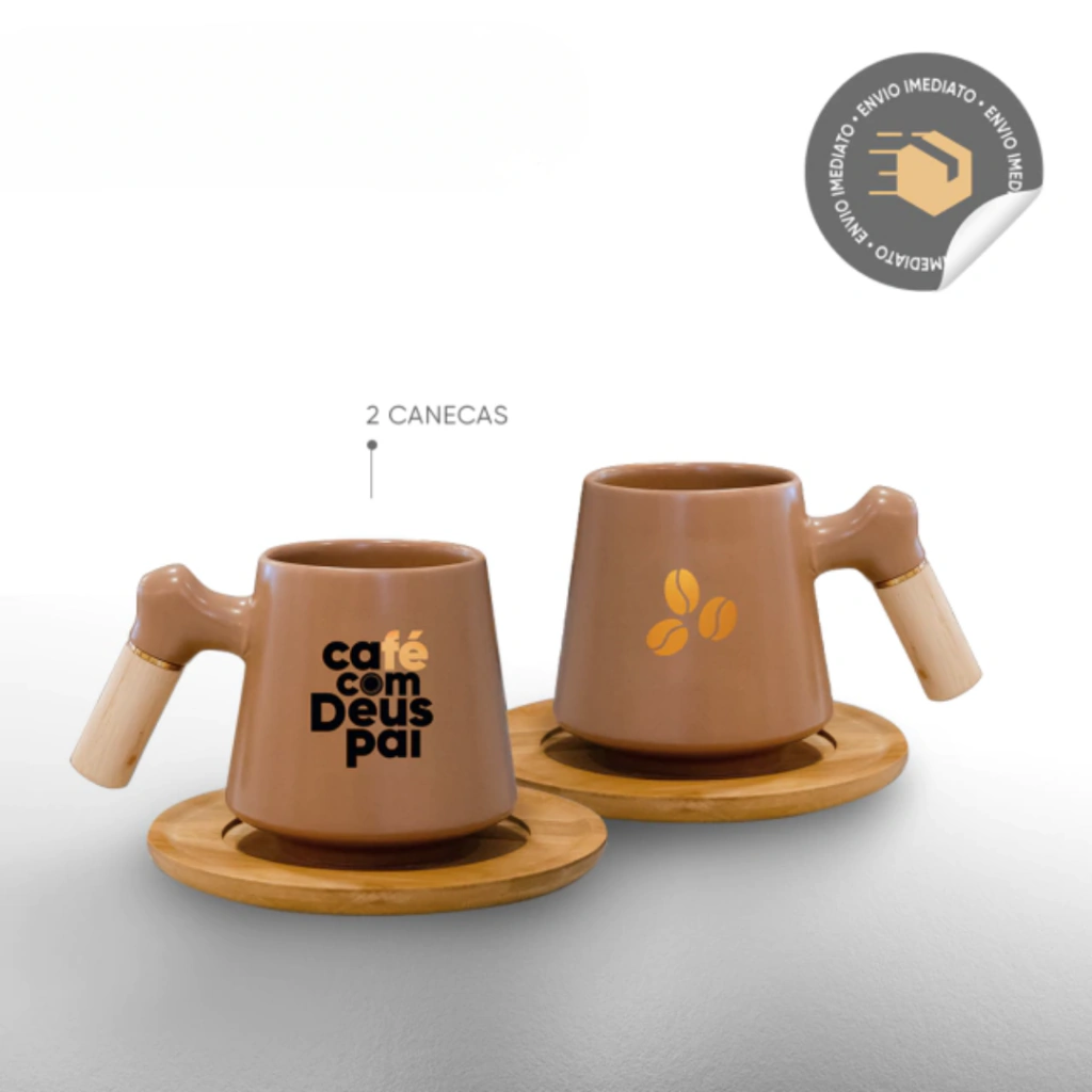 2 Canecas Café com Deus Pai (vol.6)