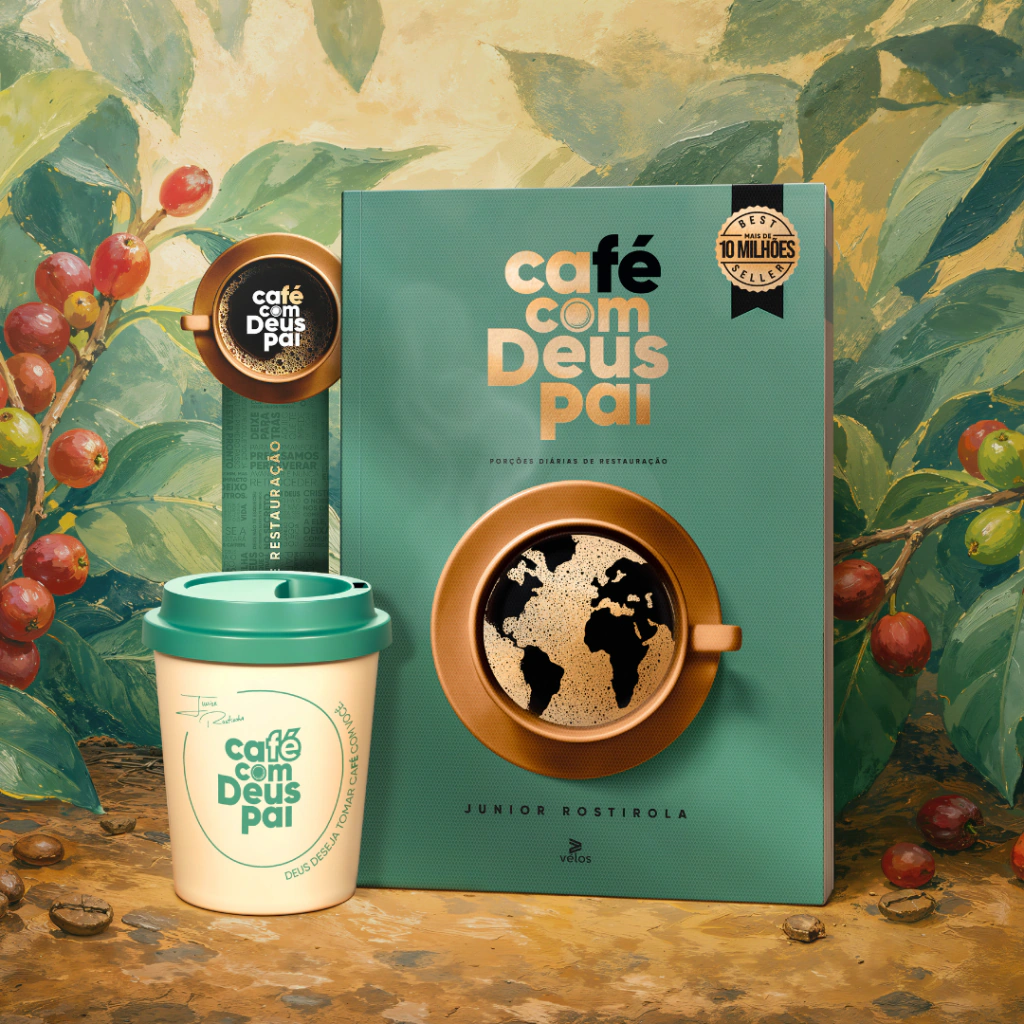 Café com Deus Pai edição Vol.7 (brochura) + Presente: Copo (250ml)