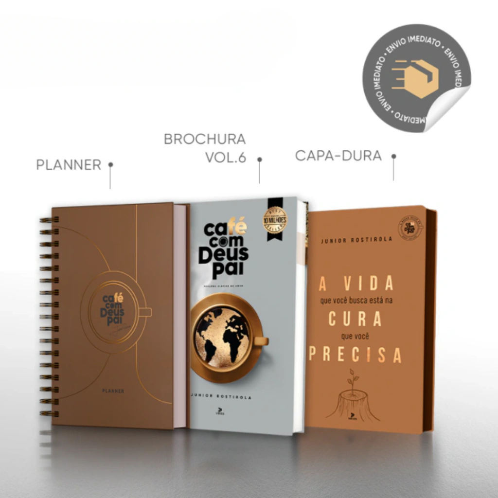 A vida que você busca está na cura que você precisa + Café com Deus Pai (brochura) Vol.6 + Planner