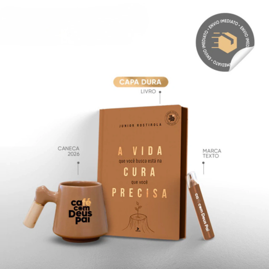 A vida que você busca está na cura que você precisa + caneca + marca-texto
