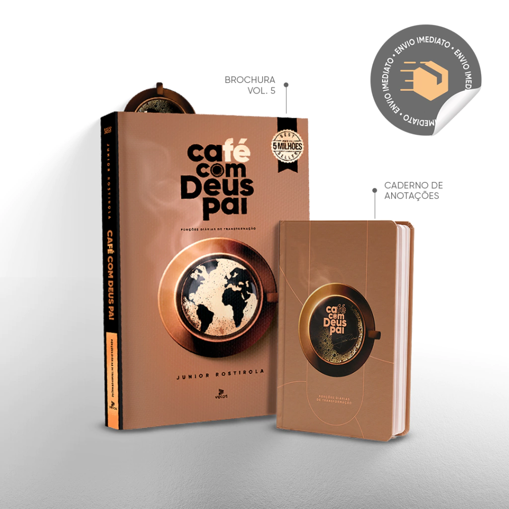 Café com Deus Pai Vol.5 (brochura) + Caderno exclusivo