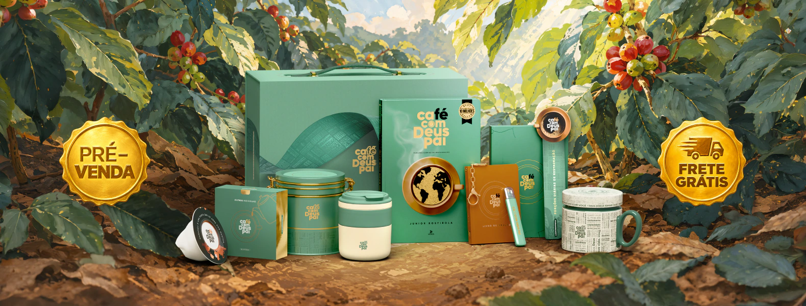 Box Premium Café com Deus Pai — Volume 7 — Pré-venda e frete grátis