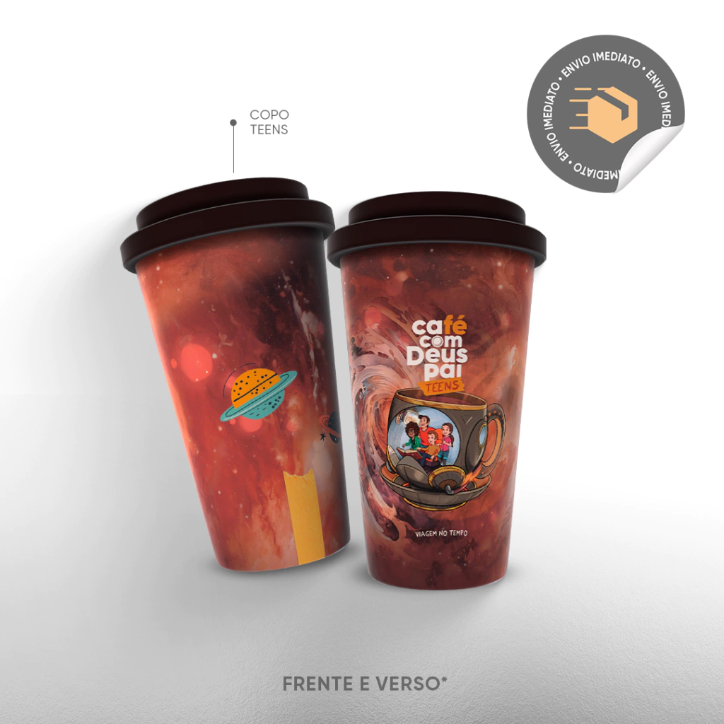 Copo Café Com Deus Pai Teens