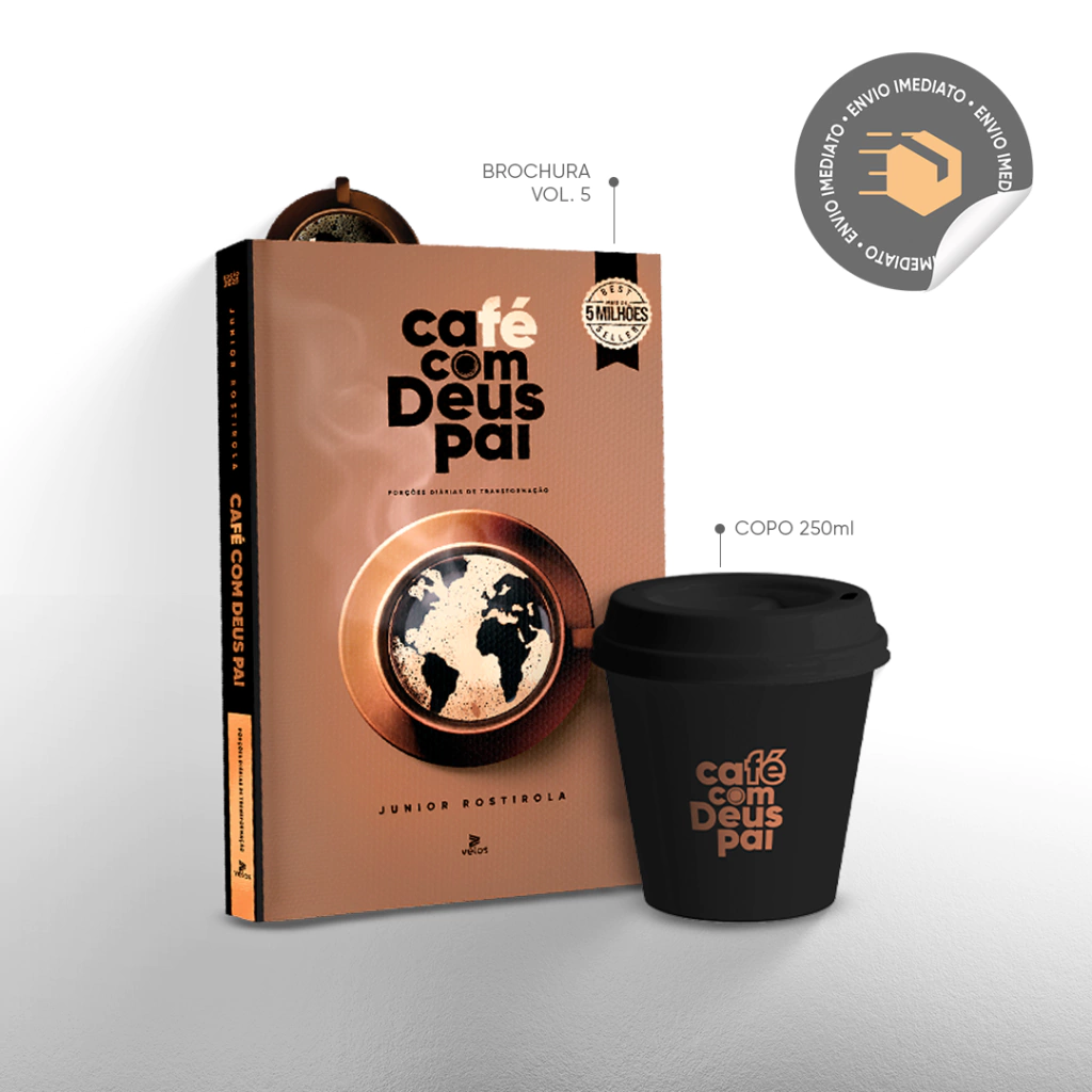 Café com Deus Pai Vol.5 + Copo (presente)