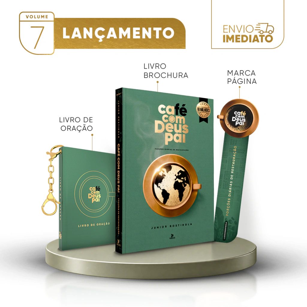 Café com Deus Pai Vol. 7 (brochura) + Livro de Oração (Verde)
