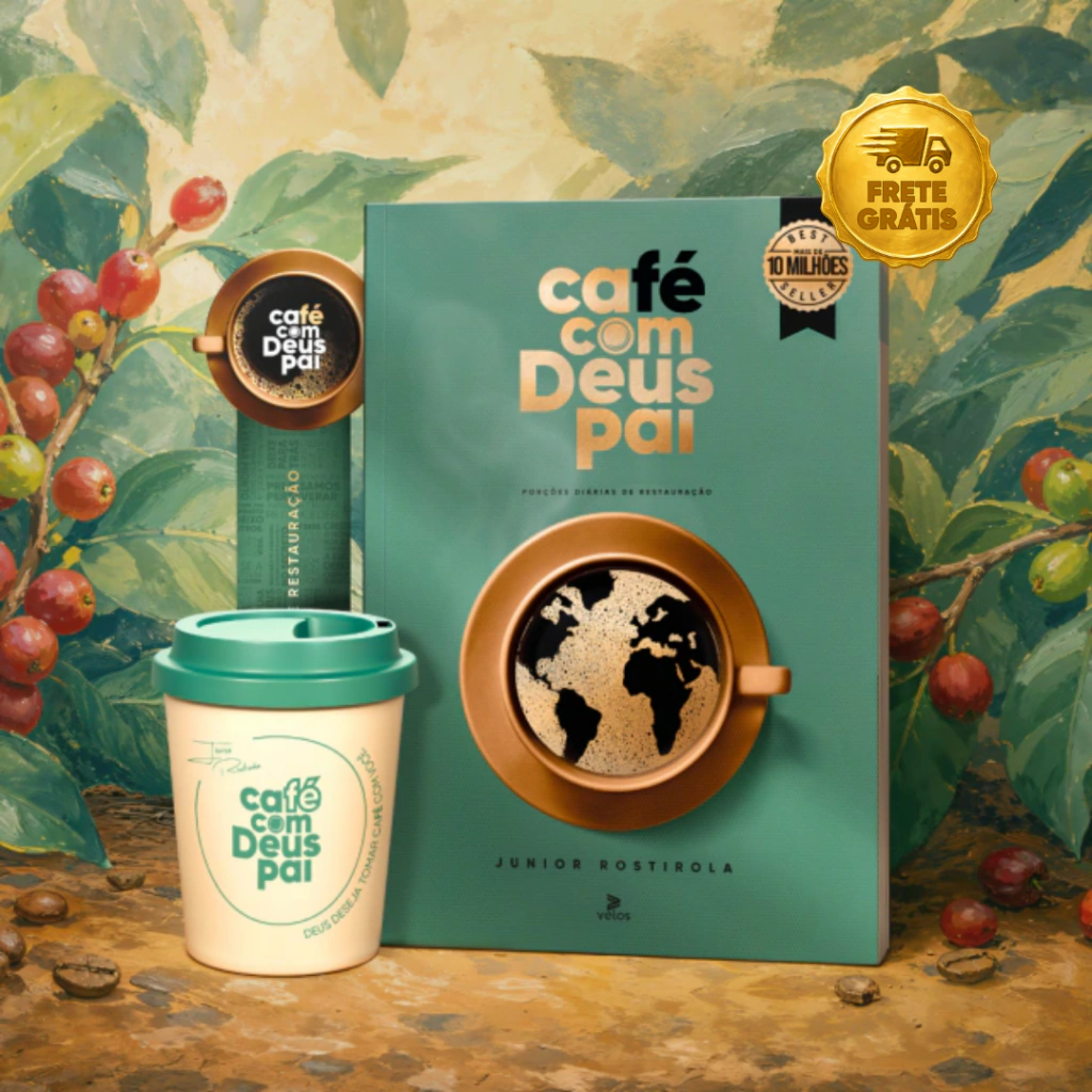 Café com Deus Pai edição Vol.7 (brochura) + Presente: Copo (250ml) | FRETE GRÁTIS