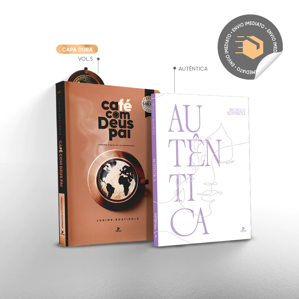COMBO CAFÉ COM DEUS PAI VOL.5 (CAPA DURA) + AUTENTICA