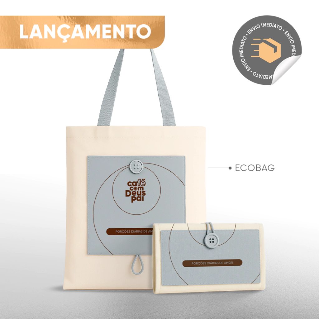 Ecobag Café com Deus Pai