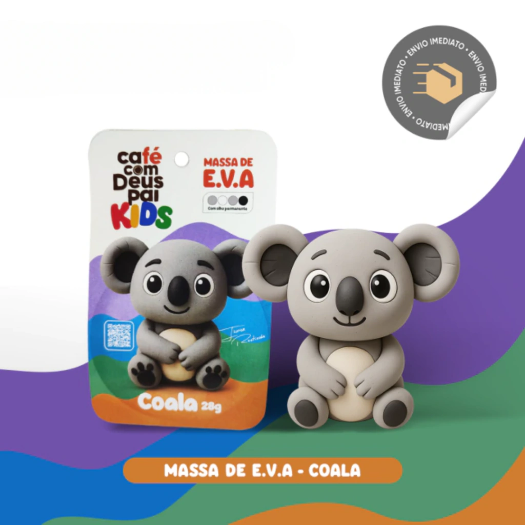 MASSA DE E.V.A - COALA | CAFÉ COM DEUS PAI