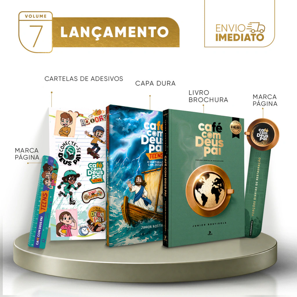 Café com Deus Pai Vol. 7 (brochura) + Café com Deus Pai Teens | Aventuras com Jesus