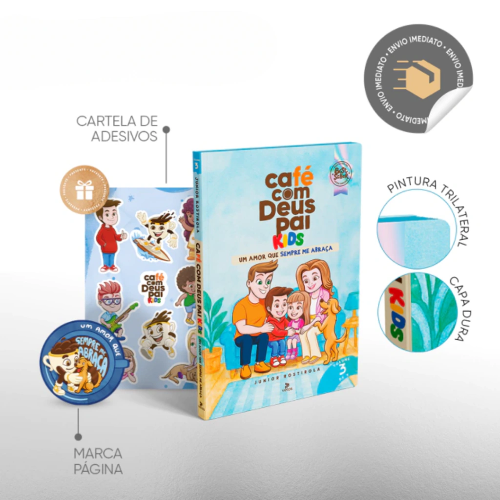 Volume 3 Café com Deus Pai Kids - Um amor que sempre me abraça