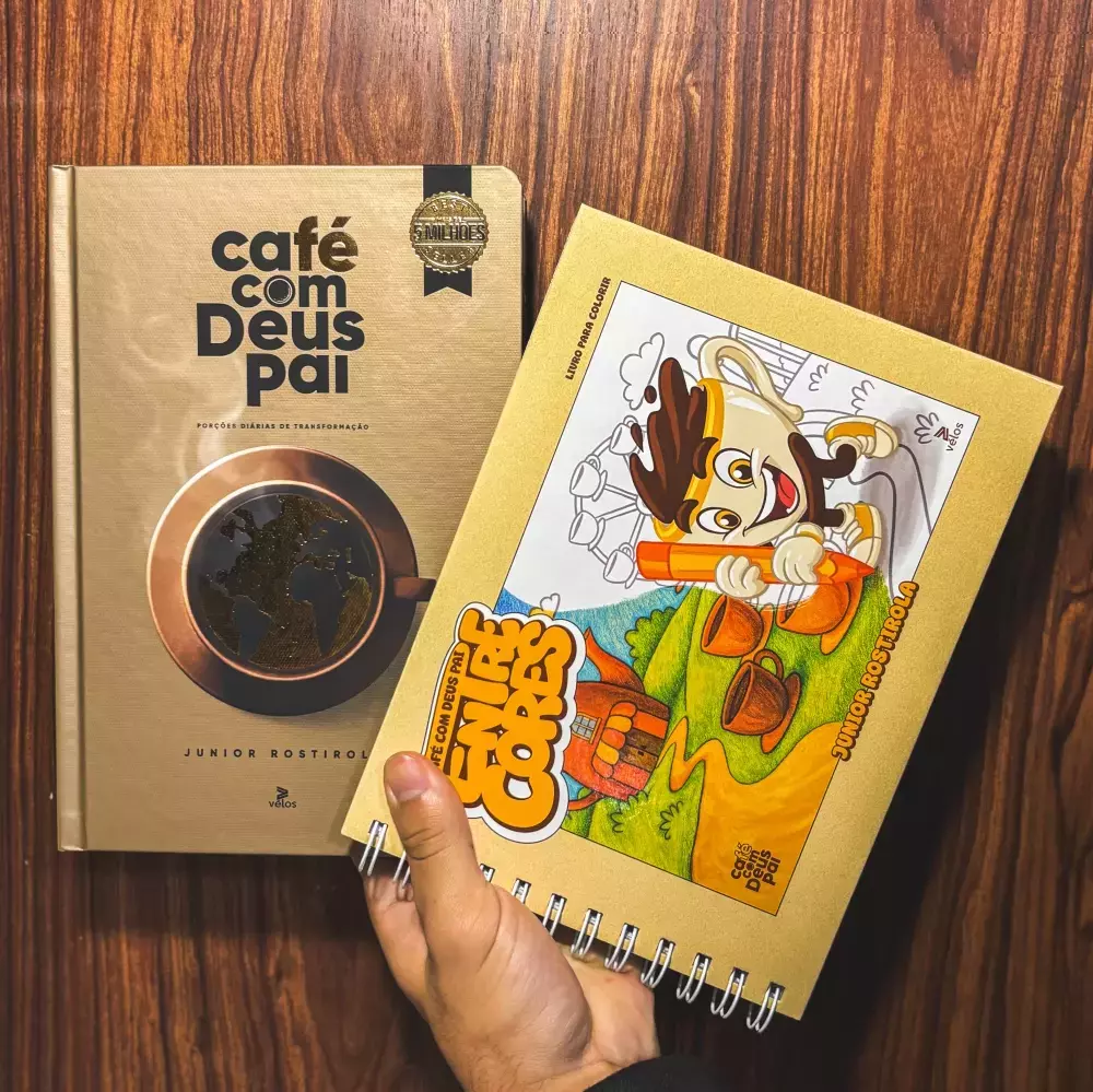 Entre cores (capa dura) + Café com Deus Pai vol.5 (capa dura)